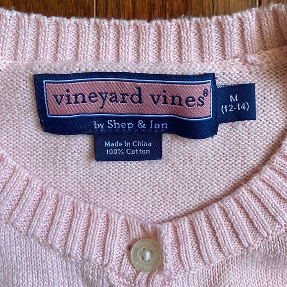 Vineyard Vines Pink Cardigan Sweater - Picture 4 of 15